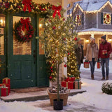 6FT Tall Artificial Plant Greenery Natural Artificial Tree Faux Potted Tree with Natural Look Leaves 39819826