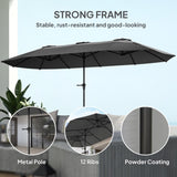 Outdoor beach umbrella/Double-Sided Sun Umbrella 12836778