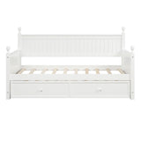 Twin Size Wood Daybed with Twin Size Trundle WF295566AAK