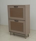 2-Tier Shoe Rack for Entryway - Stable and Spacious Shoe Storage Organizer, Easy Access Design, W2139P306372