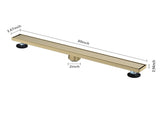 30 Inches Linear Shower Drain, Included Hair Strainer and Leveling Feet W2287P151472