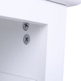 Country Style Two-Tier Night Table Large Size White 29520852