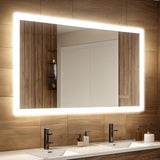 ZUN 48 * 36 Inch LED Backlit Mirror Bathroom with Light,Anti-Fog,Dimmable,Lighted 69269745