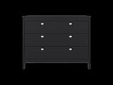 Libby Dresser, 3 Drawers, Black Wengue B097P480474