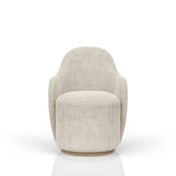 Cocoa and Ivory Swivel Barrel Chair B2699P293895