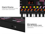 54-Key Electronic Keyboard for Kids - 10 Timbres/10 Tempos, Record/Playback Microphone/Headphone 13816737