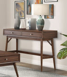 Sofa Table with Drawers Brown Finish Living Room Furniture 1pc B011P289737