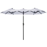 ZUN Outdoor beach umbrella /Double-sided Umbrella （Prohibited by WalMart） 83590773