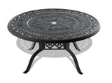 3-Piece Set Of All-Weather Cast Aluminum Dining Furniture Set With Black Frame 14622726