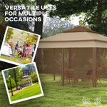 ZUN Party Tent /Foldable Gazebo/Pop Up Canopy Gazebo 34359889