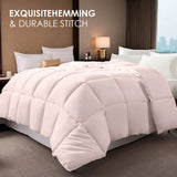 Pink plus-size comforter for all seasons, perfect for cozy bedrooms, luxurious hotel rooms, single, 15132606
