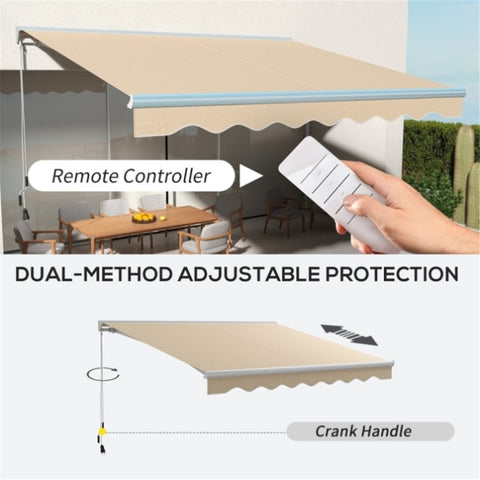 ZUN Electric Awning /Patio Retractable Awning -AS （Prohibited by WalMart） 07801871