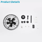 ZUN 20.24" Caged Ceiling Fan with Remote Control,Timer, 3 Speeds Indoor Ceiling Fan for Farmhouse, W1592P153814