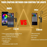 Modern Curved RGB Table Lamps for Bedrooms and Desks - Futuristic Ambient Mood Lighting for Gaming 60909449