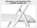 10 Pack Plastic Folding Chairs, Stackable Commercial Chairs, Portable Event Seats Indoor Outdoor for 43466408