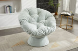 Oversized Swivel Accent Chair, 360 Swivel Barrel Chair, Papasan Chair for Living Room Bedroom W1752P200977
