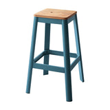 Jacotte Natural & Teal Finish Bar Stool B2726P348930