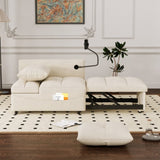 1 versatile foldable sofa bed in 3 lengths, modern sofa sofa sofa velvet pull-out bed, loveseat sofa W1825P246362