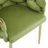 Set of 2 Luxury Handmade Accent Chair with Gold Legs, Modern Velvet Armchair for Living Room and N765P178333G