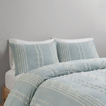 ZUN 3 Piece Cotton Jacquard Duvet Cover Set B03596482