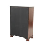 ZUN Dark Cherry 1pc Chest Of Drawers Storage Bedroom Furniture Traditional Style Chest B011P238669