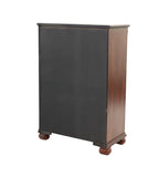 ZUN Dark Cherry 1pc Chest Of Drawers Storage Bedroom Furniture Traditional Style Chest B011P238669