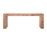 Rustic Wood Console Table with Natural Logs 62" Entryway Table, Narrow Sofa Table, Hallway W2729P298163