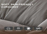 Upholstered Human Dog Bed for Adults and Pets, Foldable Lazy Sofa Bed with 5 Adjustable Position, W2699P535458