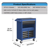 Tool Chest,5-Drawer Rolling Tool StorageCabinet with Enhanced Packaging, DetachableTop Tool Box, W2277P245144