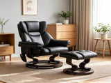10 Point Massage Recliner Swivel Armchair with Footrest Brown 01260468