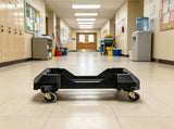 Slim Trash Can Dolly for 16/23 Gallon Bins, Heavy Duty Roller Base with 4 Lockable Wheels, 200 lbs 94896965