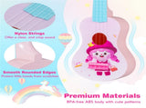 21" Kids Ukulele with Nylon Strings, BPA-Free ABS Mini Guitar for Beginners 40840589