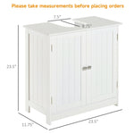ZUN Bathroom Cabinet with 2 Doors and Shelf Bathroom Vanity white-AS （Prohibited by 36907874