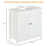 ZUN Bathroom Cabinet with 2 Doors and Shelf Bathroom Vanity white-AS （Prohibited by 36907874