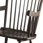 ZUN Black Spindle Back Rocking Chair B062P186523