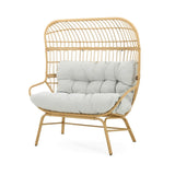 Palos Outdoor Wicker Loveseat - Light Brown N775P191275L