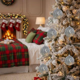 6PCS Set 3.9" Christmas Tree Ornament Balls Hanging Glass Holiday Decor for Party Tree Decorations 30503355