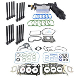 Full Gasket SetOil Filter Housing Adapter w/Cooler Replacement for Jeep Chrysler Dodge Ram 1500 00415742