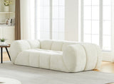 Chenille Pure Foam Sofa, Quilted Cloud Sofa, Deep-Seat Chenille Pure Foam Sofa, Comfortable W834P442225