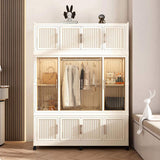 Portable Wardrobe Closet Storage Organizer for Clothes,Clothes Dresser,12 Magnetic Doors-12 Cubes & 58570545