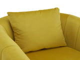 360&deg Swivel Accent Chair, Modern Velvet Fabric Living Room Armchair with Fluffy Cushions, Comfy 48567162