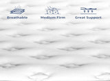 King Size Mattress in a Box 14 Inch Memory Foam Hybrid Mattress with Pocketed Springs Medium Firm 82935503