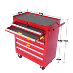 ZUN 7-Drawer Metal Rolling Tool Chest with Wheels,Tool Storage Cabinet With Locking System W2788P206459