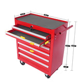 ZUN 7-Drawer Metal Rolling Tool Chest with Wheels,Tool Storage Cabinet With Locking System W2788P206459