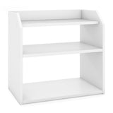 3-Tier Desktop Storage Shelf, Raised Guardrail Anti-Fall Tabletop Organizer for Home Office 56877788