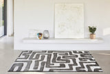 Luna Meara Gray and Ivory Recycled Polyester Area Rug B055P367191