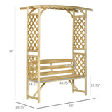 ZUN Outdoor Garden Bench 、Garden chair 08405107