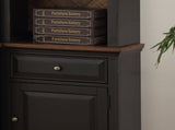 Right Pier Cabinet, No Assembly Required, Heirloom Black Finish B108P163861