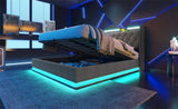 King size Upholstered, 360 surround LED function, Buttons/Apps/Remote Control, hydraulic storage N736P188808G
