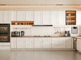 33 Inch White Shaker Double Door Wall Cabinet Solid Wood with 2 adjustable shelves Ready to Assemble T2950P490383